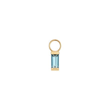 Load image into Gallery viewer, Misty Baguette Stone Gold Earring Charm
