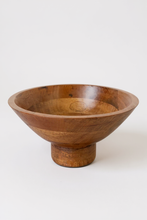 Load image into Gallery viewer, Wooden bowl on a white background