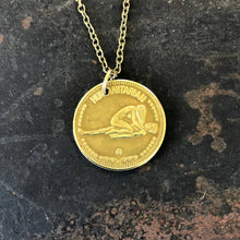Load image into Gallery viewer, Aquarius Zodiac Coin Necklace
