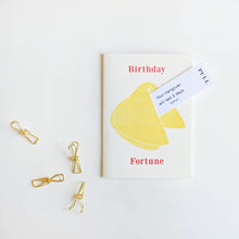 Load image into Gallery viewer, Hangover Birthday Fortune Cookie Letterpress Birthday Card