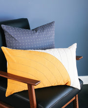 Load image into Gallery viewer, Anchal Curve Lumbar Pillow in Mustard