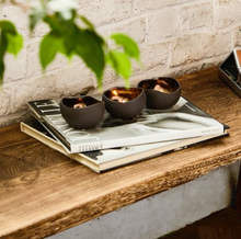 Load image into Gallery viewer, Anoq Bronze Ceramic Candle Holders