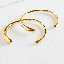 Load image into Gallery viewer, Bisjoux gold-plated cuff bangle bracelet on a white background