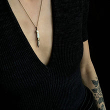 Load image into Gallery viewer, Aliza Mini Pocket Knife Necklace in Mother of Pearl and 14K Gold Fill Chain
