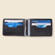 Load image into Gallery viewer, CASUPO Bifold Money Clip Wallet - Black