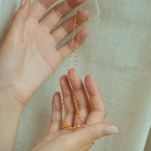 Load image into Gallery viewer, 14K gold vermeil beaded charm necklace