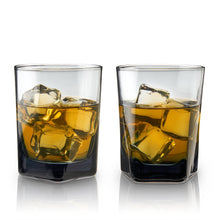 Load image into Gallery viewer, Smoke Double Old-Fashioned Glasses Set of 2