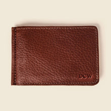 Load image into Gallery viewer, CASUPO - Full Grain Leather Bifold Money Clip Wallet - Chocolate