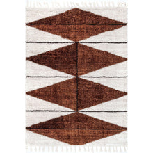 Load image into Gallery viewer, Kelsey Shaggy Diamond Tassel Area Rug