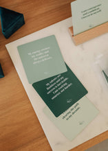 Load image into Gallery viewer, Shower affirmation cards with affirmations for the bath and shower focused on abundance