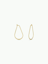Load image into Gallery viewer, Gold hoop earrings on a white background