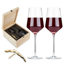 Load image into Gallery viewer, Wine Glasses and Corkscrew Gift Box