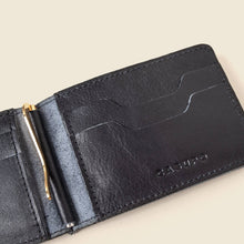 Load image into Gallery viewer, CASUPO Bifold Money Clip Wallet - Black