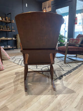 Load image into Gallery viewer, Antique American Victorian Oak Rocking Chair