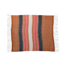 Load image into Gallery viewer, Striped New Zealand Wool Throw