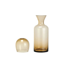 Load image into Gallery viewer, 16 oz. Glass Carafe w/ 12 oz. Drinking Glass, Amber Color, Set of 2