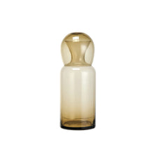 Load image into Gallery viewer, 16 oz. Glass Carafe w/ 12 oz. Drinking Glass, Amber Color, Set of 2