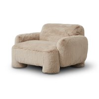 Load image into Gallery viewer, Beige armchair on a white background