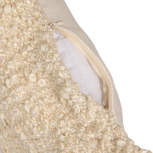 Load image into Gallery viewer, Woven Boucle Indoor/Outdoor Pillow with Fringe