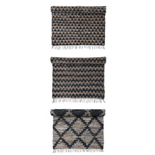 Load image into Gallery viewer, Three woven coasters with different patterns on a white background