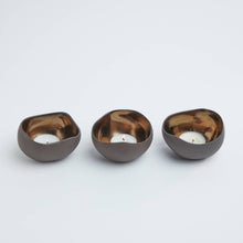 Load image into Gallery viewer, Anoq Bronze Ceramic Candle Holders