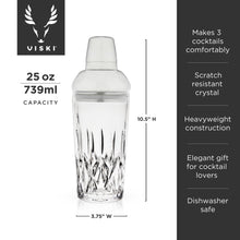 Load image into Gallery viewer, Admiral™ Crystal Cocktail Shaker with Built-in Strainer