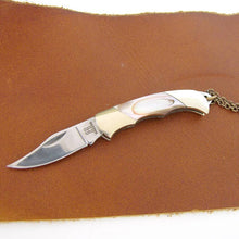 Load image into Gallery viewer, Abalone Handled Knife Necklace