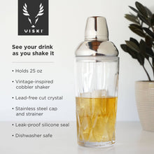 Load image into Gallery viewer, Admiral™ Crystal Cocktail Shaker with Built-in Strainer