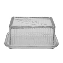 Load image into Gallery viewer, Pressed Glass Butter Dish