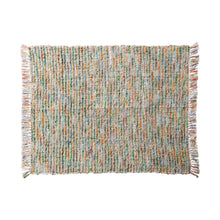 Load image into Gallery viewer, Woven Acrylic Blend Bouclé Throw w/ Fringe