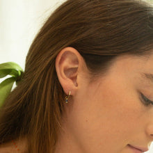 Load image into Gallery viewer, Misty Baguette Stone Gold Earring Charm