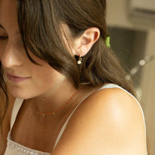 Load image into Gallery viewer, 14K gold vermeil beaded charm necklace