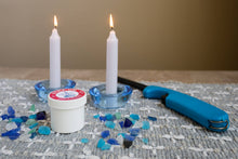 Load image into Gallery viewer, Stick-Um Candle Adhesive, 2oz with burning taper candles