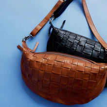 Load image into Gallery viewer, Latico Leather Colbie Handcrafted Leather Sling/Crossbody Bag in Cognac