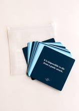 Load image into Gallery viewer, Stack of cards with motivational quote on a white surface