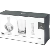 Load image into Gallery viewer, Silver Mixologist Barware Gift Set