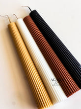Load image into Gallery viewer, High Ribbed Pillar Candle