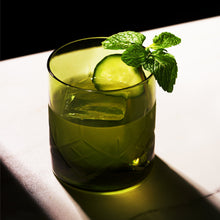 Load image into Gallery viewer, Admiral Crystal Rocks Glasses in Green Set of 2