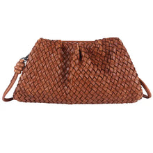 Load image into Gallery viewer, 100% leather noble crossbody with woven texture