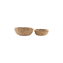 Load image into Gallery viewer, seagrass bread baskets - set of 2