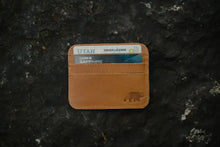 Load image into Gallery viewer, buffalo leather 3 card slot mini wallet