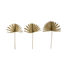Load image into Gallery viewer, Dried Natural Sun Cut Palm Bunch with Gold Finish