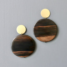 Load image into Gallery viewer, Ebony Wood Statement Earrings
