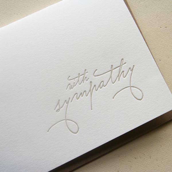 With Sympathy Greeting Card