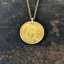Load image into Gallery viewer, Aquarius Zodiac Coin Necklace
