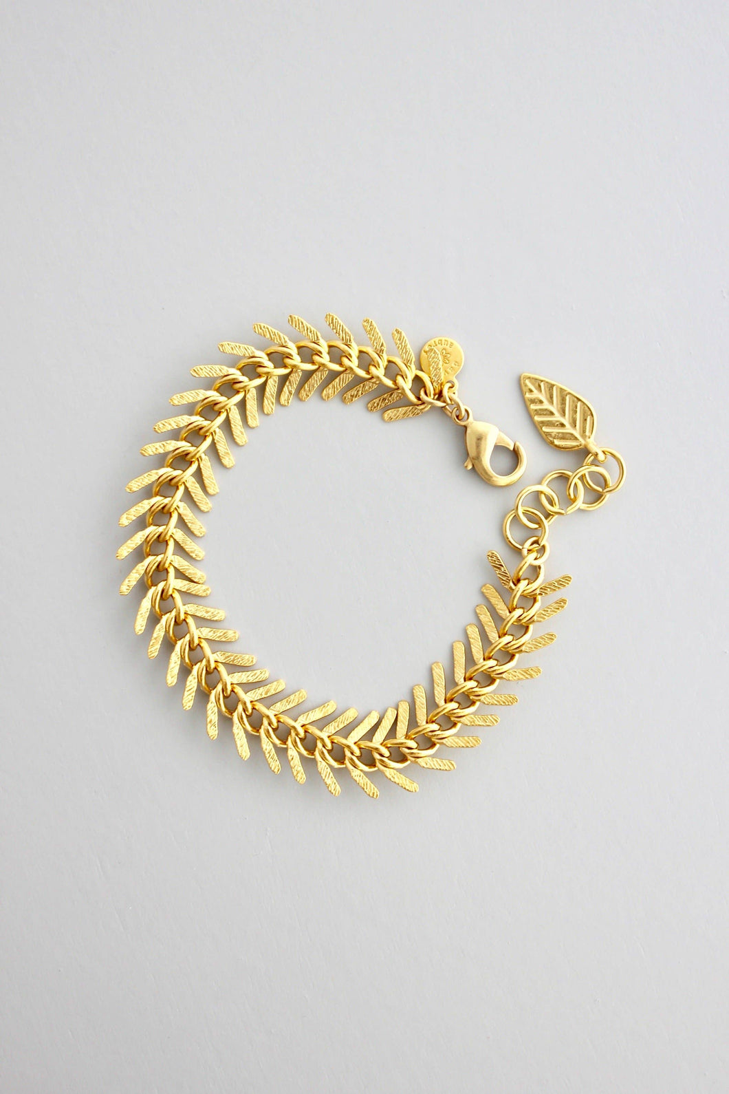 18k gold plated fishtail bracelet 