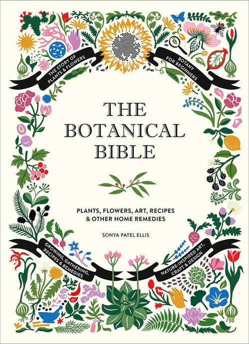 Botanical Bible book with folkart flowers on cover