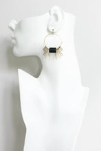 Load image into Gallery viewer, Geometric hoop earrings
