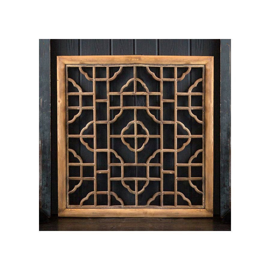 Chinese Wooden Screen Panel
