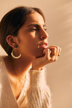 Load image into Gallery viewer, Hexagon Round Drop Earrings
